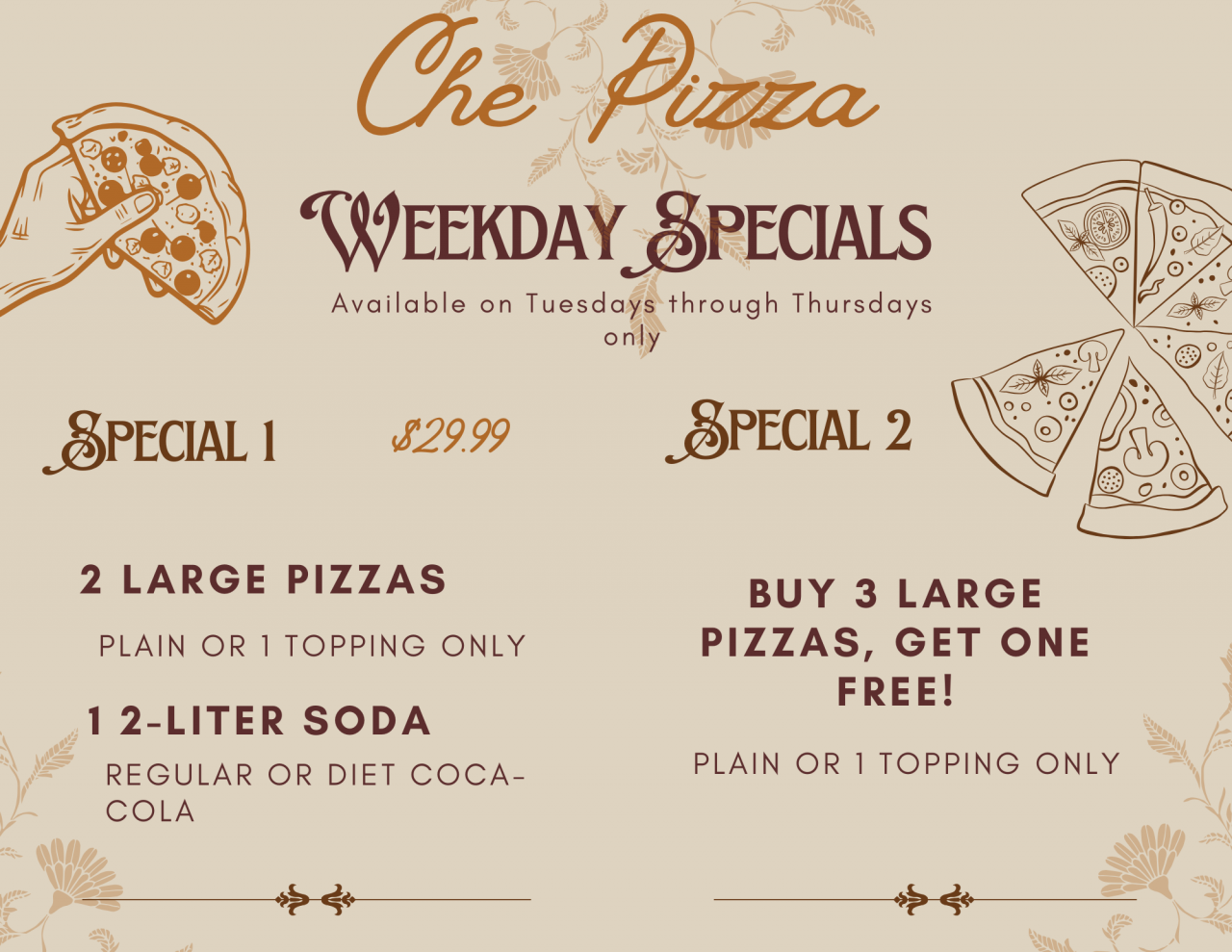 Super Specials Che Pizza